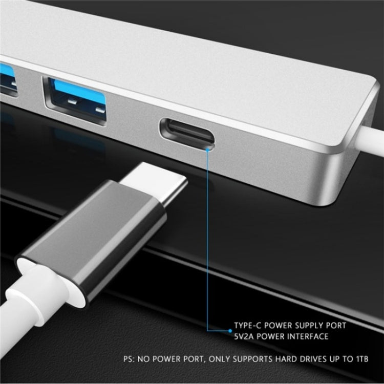 Hub USB 3.0 a Tipo-C con 4 porte per laptop