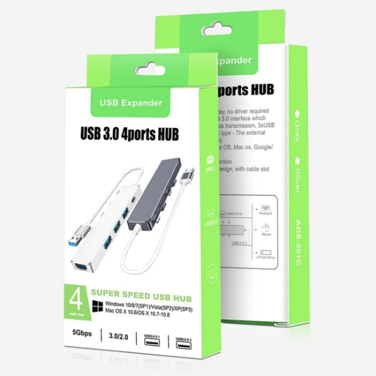 Hub USB 3.0 a Tipo-C con 4 porte per laptop