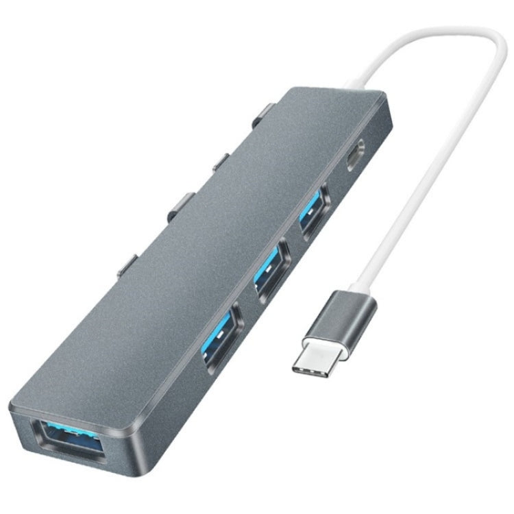 ADS-301C USB-C / Tipo-C a USB-C + USB 3.0 + 3 x USB 2.0 Expander HUB, ADS-301C(Grey), ADS-301C(Silver)