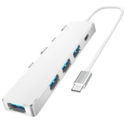 ADS-301C USB-C / Tipo-C a USB-C + USB 3.0 + 3 x USB 2.0 Expander HUB, ADS-301C(Grey), ADS-301C(Silver)