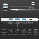 ADS-301C USB-C / Tipo-C a USB-C + USB 3.0 + 3 x USB 2.0 Expander HUB, ADS-301C(Grey), ADS-301C(Silver)