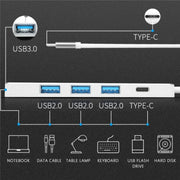 ADS-301C USB-C / Tipo-C a USB-C + USB 3.0 + 3 x USB 2.0 Expander HUB, ADS-301C(Grey), ADS-301C(Silver)