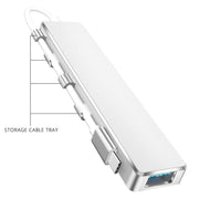 ADS-301C USB-C / Tipo-C a USB-C + USB 3.0 + 3 x USB 2.0 Expander HUB, ADS-301C(Grey), ADS-301C(Silver)