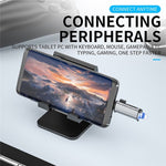Adattatore OTG ADS-307 USB/Micro/Tipo C per trasferimento dati