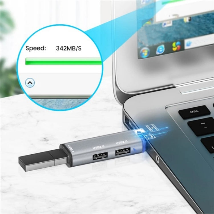ADS-302A 3 in 1 USB a USB 3.0 / 2.0 Hub Stazione di Espansione Adattatore USB