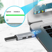 ADS-302A 3 in 1 USB a USB 3.0 / 2.0 Hub Stazione di Espansione Adattatore USB