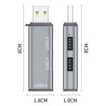 ADS-302A 3 in 1 USB a USB 3.0 / 2.0 Hub Stazione di Espansione Adattatore USB