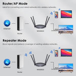 WAVLINK WN530G3 4x 5dBi Antenna pieghevole AC1200 Dual Band Wireless Repeater Router, US Plug, UK Plug, EU Plug, AU Plug