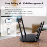 WAVLINK WN530G3 4x 5dBi Antenna pieghevole AC1200 Dual Band Wireless Repeater Router, US Plug, UK Plug, EU Plug, AU Plug
