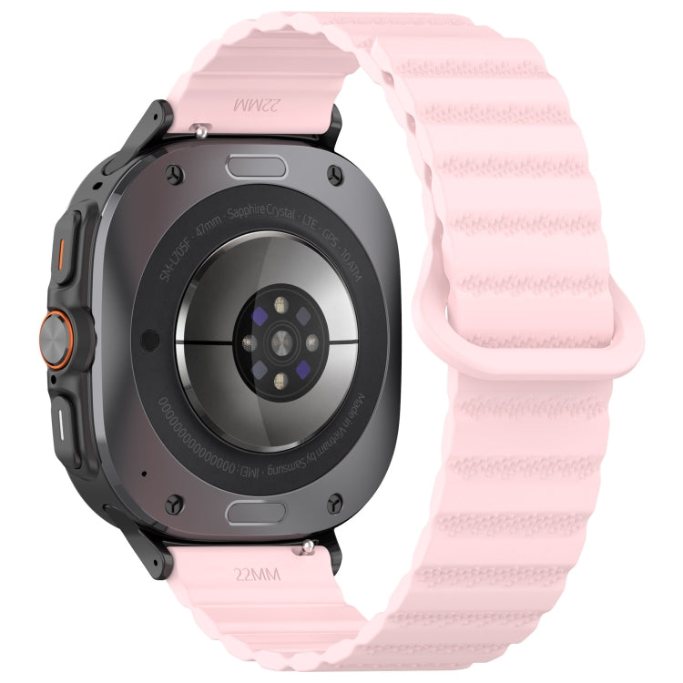 Per Samsung Galaxy Watch Ultra 47mm Spot Pattern Two Color Magnetic Silicone Watch Band