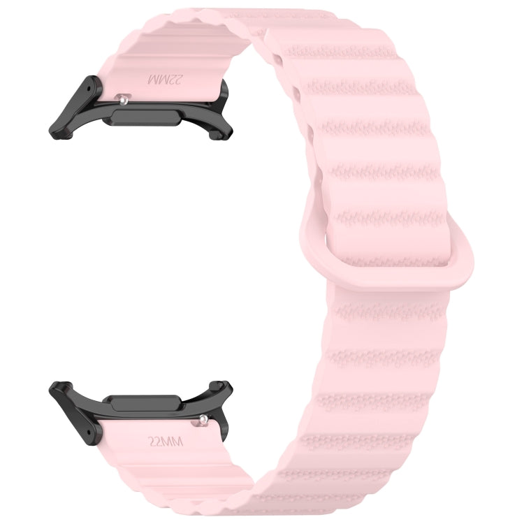 Per Samsung Galaxy Watch Ultra 47mm Spot Pattern Two Color Magnetic Silicone Watch Band