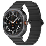 Per Samsung Galaxy Watch Ultra 47mm Spot Pattern Two Color Magnetic Silicone Watch Band
