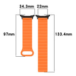 Per Samsung Galaxy Watch Ultra 47mm Spot Pattern Two Color Magnetic Silicone Watch Band