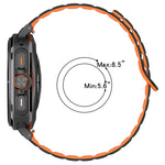 Per Samsung Galaxy Watch Ultra 47mm Spot Pattern Two Color Magnetic Silicone Watch Band