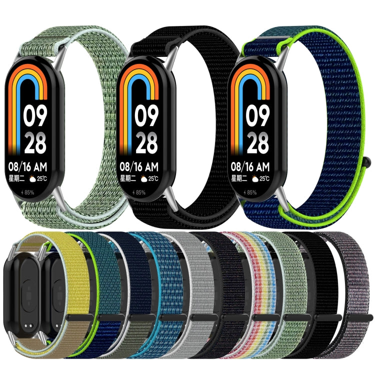 Cinturino per orologio con chiusura a strappo in nylon, For Xiaomi Smart Band 9 / 9 NFC / 8 / 8 NFC
