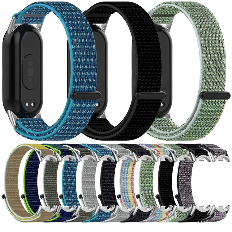 Cinturino per orologio con chiusura a strappo in nylon, For Xiaomi Smart Band 9 / 9 NFC / 8 / 8 NFC