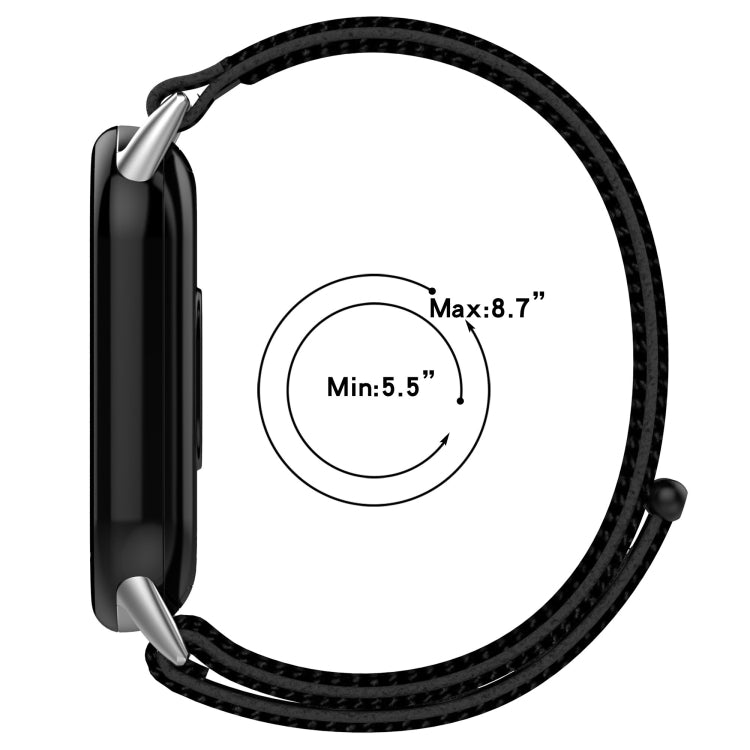 Cinturino per orologio con chiusura a strappo in nylon, For Xiaomi Smart Band 9 / 9 NFC / 8 / 8 NFC