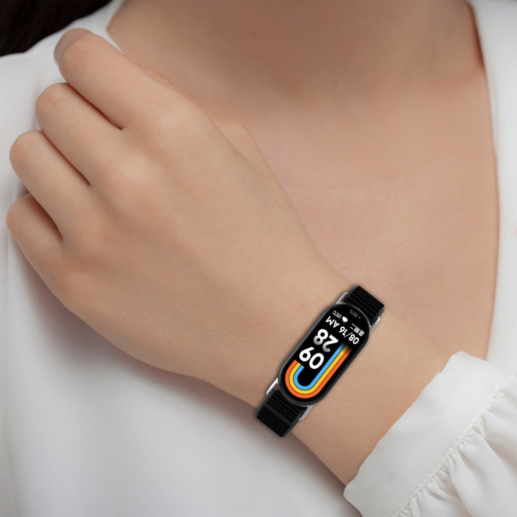 Cinturino per orologio con chiusura a strappo in nylon, For Xiaomi Smart Band 9 / 9 NFC / 8 / 8 NFC
