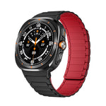 Per Samsung Galaxy Watch Ultra 47mm Nero Connettore I-shaped Magnetic Silicone Watch Band