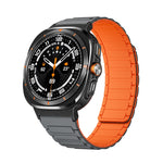 Per Samsung Galaxy Watch Ultra 47mm Nero Connettore I-shaped Magnetic Silicone Watch Band