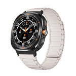Per Samsung Galaxy Watch Ultra 47mm Nero Connettore I-shaped Magnetic Silicone Watch Band