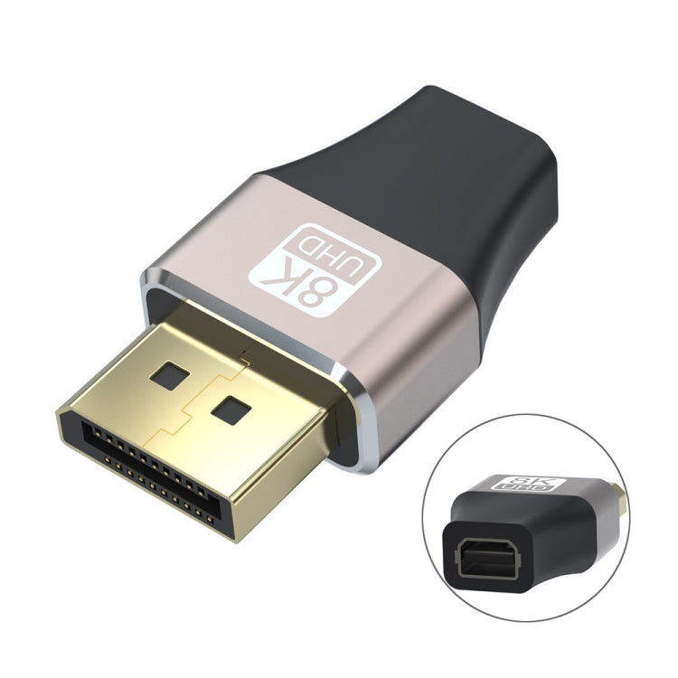 Adattatore convertitore DP da Displayport maschio a Mini Displayport femmina JUNSUNMAY 8K 60Hz, Displayport to Female Mini Displayport Adapter DP