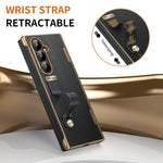 Custodia per telefono con supporto invisibile con cinturino da polso retrattile, For Galaxy Z Fold8 Ultra 5G, For Galaxy Z Fold7, For Galaxy Z Fold6, For Galaxy Z Fold5, For Galaxy Z Fold4, For Galaxy Z Fold3