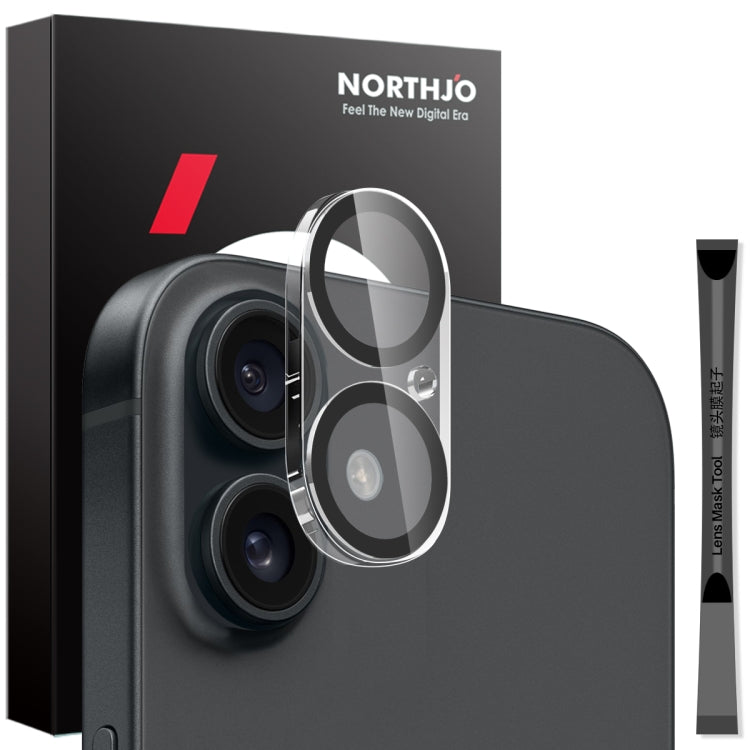 Pellicola protettiva per obiettivo della fotocamera NORTHJO 3D Night Shot in vetro temperato, For iPhone 17e / 16e, For iPhone 17 Pro Max, For iPhone 17 Pro, For iPhone 17, For iPhone Air, For iPhone 16 Pro / 16 Pro Max, For iPhone 16 / 16 Plus        ...