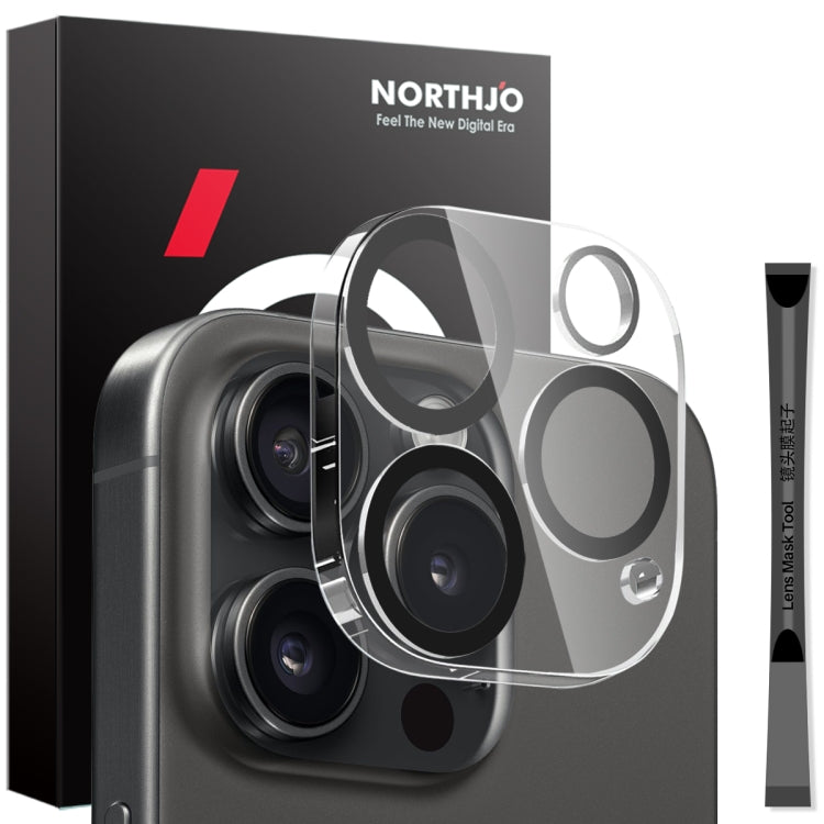 Pellicola protettiva per obiettivo della fotocamera NORTHJO 3D Night Shot in vetro temperato, For iPhone 17e / 16e, For iPhone 17 Pro Max, For iPhone 17 Pro, For iPhone 17, For iPhone Air, For iPhone 16 Pro / 16 Pro Max, For iPhone 16 / 16 Plus        ...