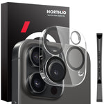 Pellicola protettiva per obiettivo della fotocamera NORTHJO 3D Night Shot in vetro temperato, For iPhone 17e / 16e, For iPhone 17 Pro Max, For iPhone 17 Pro, For iPhone 17, For iPhone Air, For iPhone 16 Pro / 16 Pro Max, For iPhone 16 / 16 Plus        ...
