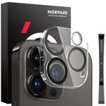 Pellicola protettiva per obiettivo della fotocamera NORTHJO 3D Night Shot in vetro temperato, For iPhone 17e / 16e, For iPhone 17 Pro Max, For iPhone 17 Pro, For iPhone 17, For iPhone Air, For iPhone 16 Pro / 16 Pro Max, For iPhone 16 / 16 Plus        ...