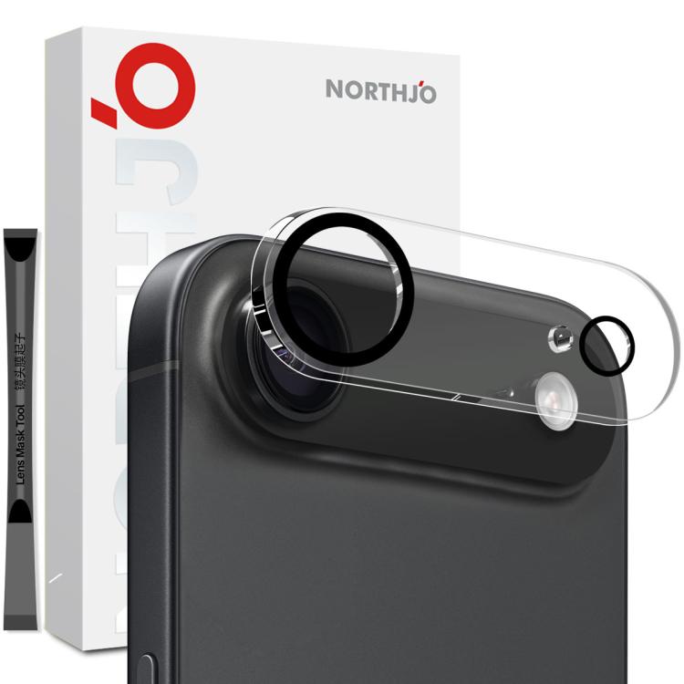 Pellicola protettiva per obiettivo della fotocamera NORTHJO 3D Night Shot in vetro temperato, For iPhone 17e / 16e, For iPhone 17 Pro Max, For iPhone 17 Pro, For iPhone 17, For iPhone Air, For iPhone 16 Pro / 16 Pro Max, For iPhone 16 / 16 Plus        ...