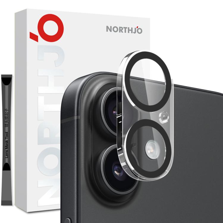 Pellicola protettiva per obiettivo della fotocamera NORTHJO 3D Night Shot in vetro temperato, For iPhone 17e / 16e, For iPhone 17 Pro Max, For iPhone 17 Pro, For iPhone 17, For iPhone Air, For iPhone 16 Pro / 16 Pro Max, For iPhone 16 / 16 Plus        ...