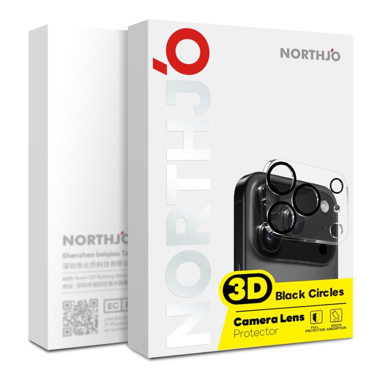 Pellicola protettiva per obiettivo della fotocamera NORTHJO 3D Night Shot in vetro temperato, For iPhone 17e / 16e, For iPhone 17 Pro Max, For iPhone 17 Pro, For iPhone 17, For iPhone Air, For iPhone 16 Pro / 16 Pro Max, For iPhone 16 / 16 Plus        ...