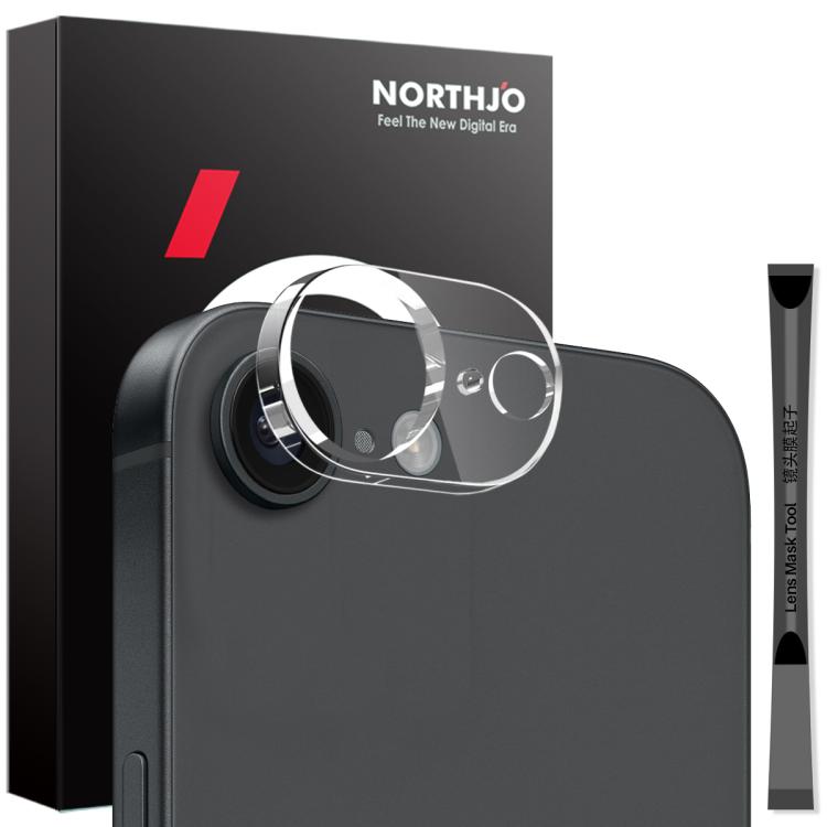 Pellicola protettiva per obiettivo della fotocamera NORTHJO 3D HD in vetro temperato, For iPhone 17e / 16e, For iPhone 17 Pro Max, For iPhone 17 Pro, For iPhone 17, For iPhone Air, For iPhone 16 Pro / 16 Pro Max, For iPhone 16 / 16 Plus                ...