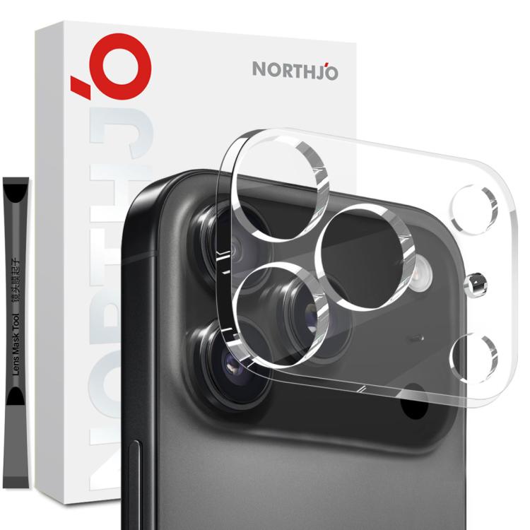 Pellicola protettiva per obiettivo della fotocamera NORTHJO 3D HD in vetro temperato, For iPhone 17e / 16e, For iPhone 17 Pro Max, For iPhone 17 Pro, For iPhone 17, For iPhone Air, For iPhone 16 Pro / 16 Pro Max, For iPhone 16 / 16 Plus                ...