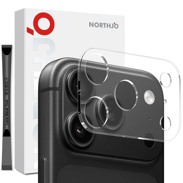 Pellicola protettiva per obiettivo della fotocamera NORTHJO 3D HD in vetro temperato, For iPhone 17e / 16e, For iPhone 17 Pro Max, For iPhone 17 Pro, For iPhone 17, For iPhone Air, For iPhone 16 Pro / 16 Pro Max, For iPhone 16 / 16 Plus                ...