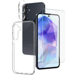 Custodia per telefono in TPU NORTHJO 3 in 1 con protezione per lo schermo e pellicola per l'obiettivo, For Galaxy A57 5G, For Galaxy A37 5G, For Galaxy A27 5G, For Galaxy S25 FE 5G, For Galaxy A56 5G, For Galaxy A26 5G, For Galaxy A36 5G               ...
