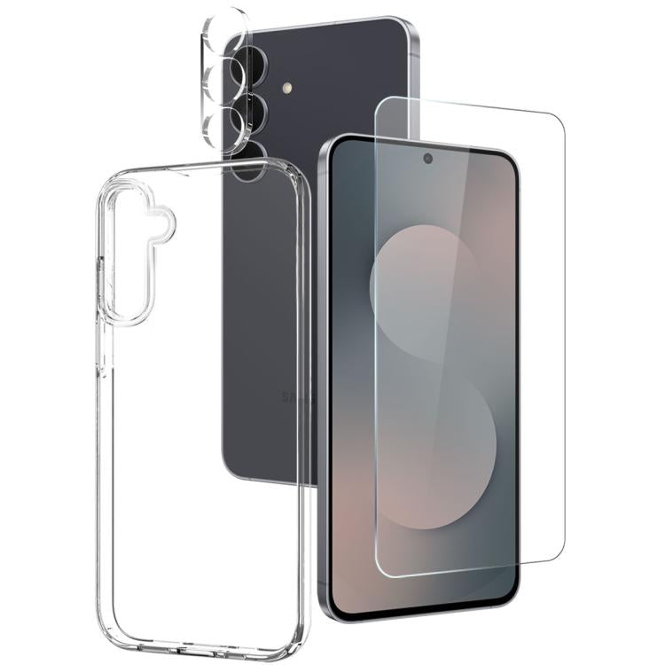Custodia per telefono in TPU NORTHJO 3 in 1 con protezione per lo schermo e pellicola per l'obiettivo, For Galaxy A57 5G, For Galaxy A37 5G, For Galaxy A27 5G, For Galaxy S25 FE 5G, For Galaxy A56 5G, For Galaxy A26 5G, For Galaxy A36 5G               ...