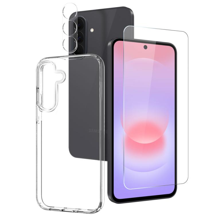 Custodia per telefono in TPU NORTHJO 3 in 1 con protezione per lo schermo e pellicola per l'obiettivo, For Galaxy A57 5G, For Galaxy A37 5G, For Galaxy A27 5G, For Galaxy S25 FE 5G, For Galaxy A56 5G, For Galaxy A26 5G, For Galaxy A36 5G               ...
