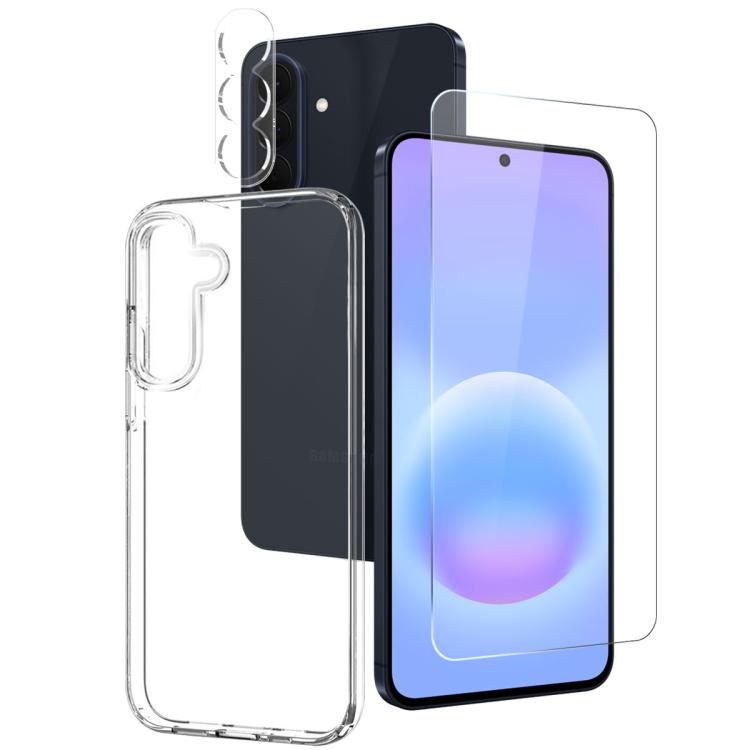 Custodia per telefono in TPU NORTHJO 3 in 1 con protezione per lo schermo e pellicola per l'obiettivo, For Galaxy A57 5G, For Galaxy A37 5G, For Galaxy A27 5G, For Galaxy S25 FE 5G, For Galaxy A56 5G, For Galaxy A26 5G, For Galaxy A36 5G               ...