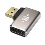 JUNSUNMAY 8K 60Hz PD1.4 Adattatore convertitore Displayport maschio a Displayport femmina, Up, Down, Left, Right