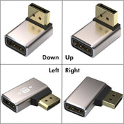 JUNSUNMAY 8K 60Hz PD1.4 Adattatore convertitore Displayport maschio a Displayport femmina, Up, Down, Left, Right