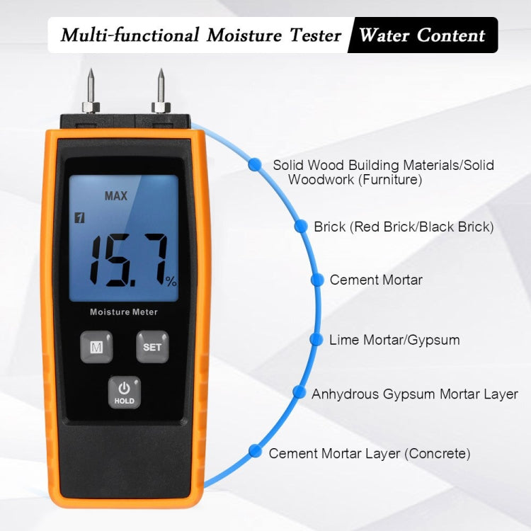 Tester digitale umidità legno RZ660 con display LCD