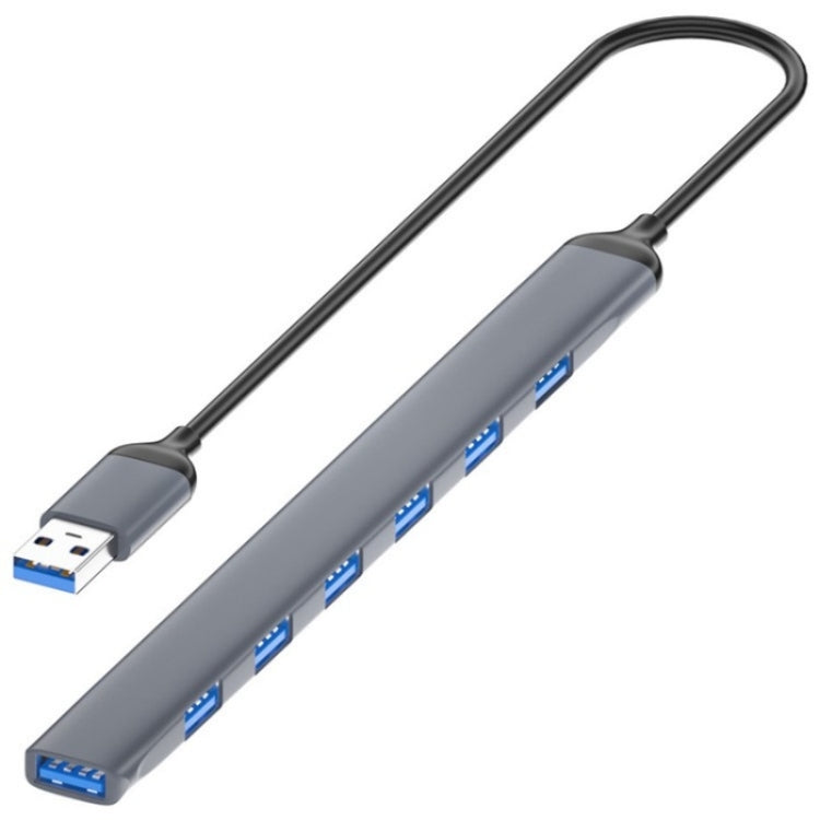 ADS-303A Hub di espansione USB 3.0/2.0 per trasmissione dati Dock Station Adattatore USB a 7 porte, ADS-303A
