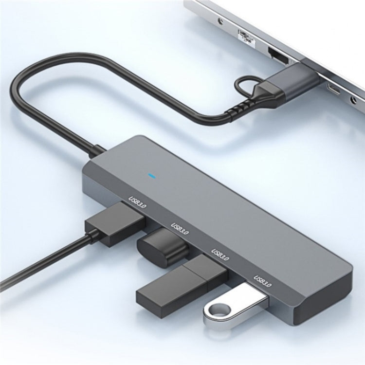 ADS-305D USB / Type-C a USB3.0 4 porte USB HUB Computer Laptop Adapter Docking Station, ADS-305D