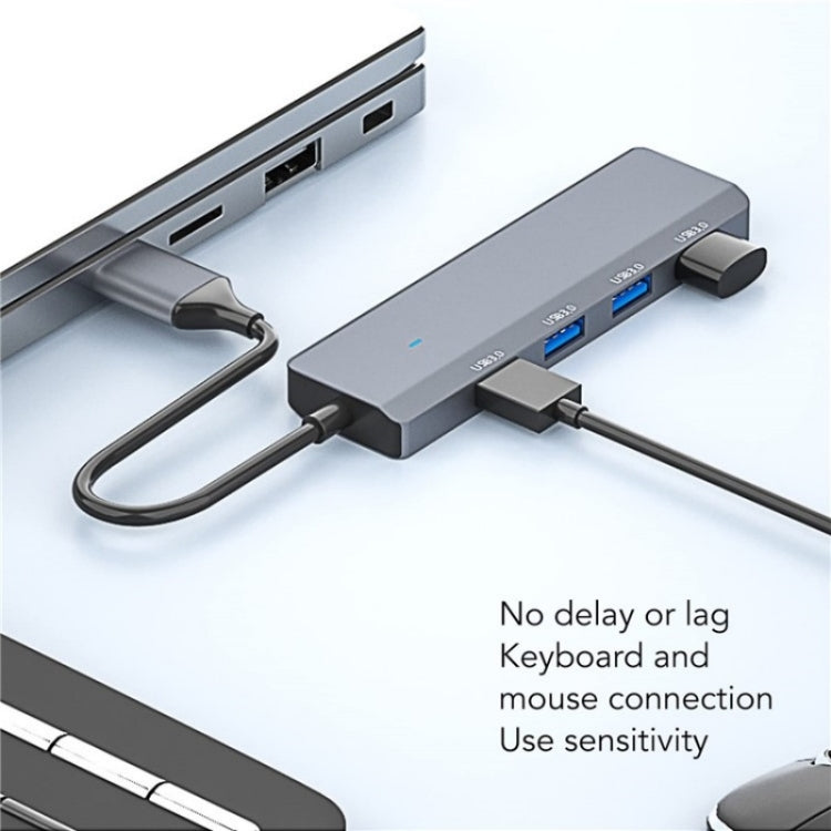 ADS-305A Adattatore per laptop USB HUB USB 3.0 in lega di alluminio a 4 porte USB Docking Station, ADS-305A