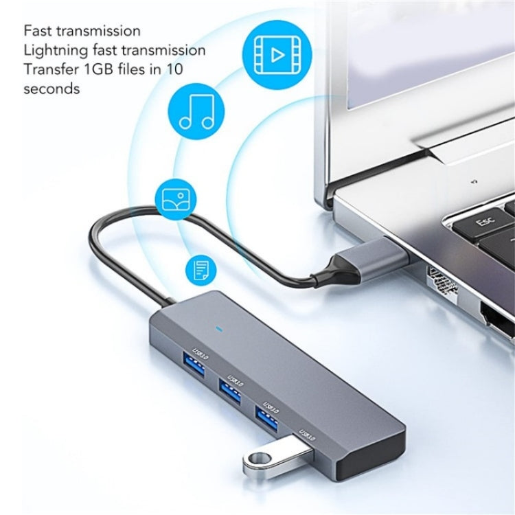 ADS-305A Adattatore per laptop USB HUB USB 3.0 in lega di alluminio a 4 porte USB Docking Station, ADS-305A