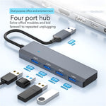 ADS-305A Adattatore per laptop USB HUB USB 3.0 in lega di alluminio a 4 porte USB Docking Station, ADS-305A