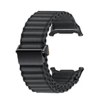 Per Samsung Galaxy Watch Ultra 47mm Ocean Style Cinturino per orologio con fibbia magnetica intrecciata